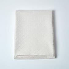 Image of Cream Cotton Rich Metelassé Textured Bedspread with Diamond Pattern, King