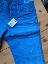 Image of G-star 3301 Low Tapered Azure Blue W31 L32