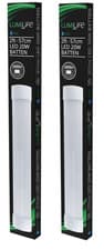 Image of 18W LED 2ft (600mm) IP20 Batten - 2,400 Lumen - 4,000K (Cool White) - 2 Pack