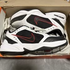 Image of 🔥Nike AIR MONARCH IV Men White Black Red 101 Walking Shoe Mens 12 BNWT🔥