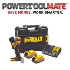 Image of Dewalt DCF850E2T 18v XR Powerstack Brushless Impact Driver Kit CW 2 x Powerstack