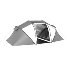 Image of Outsunny 4-6 Persons Camping Tent Dome Family Travel Group Hiking Room Fishing