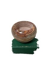 Image of Small Soap Stone Dish Or Candle Holder In Box 2”