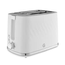 Image of Swan 2 Slice Toaster ST14071WHT Windsor Range Textured in White