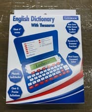 Image of LEXIBOOK ENGLISH ELECTRONIC DICTIONARY WITH GRAMMAR THESAURUS, 4" SCREEN D660EN