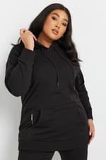 Image of Yours Curve Women's Plus Size Zip Detail Hoodie