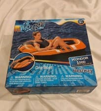Image of Bestway H2O GO! Kondor 1000 Inflatable Raft Boat Ages 6+ 61 in. x 38 in.