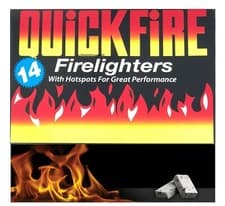 Image of Fire Lighters 24 Packs of Quickfire Firelighters Bulk Hotspots Burners 336 CUBES