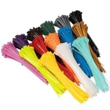 Image of CABLE TIES ZIP TIES LONG SHORT SMALL THICK THIN LONG HEAVY DUTY ALL COLOURS