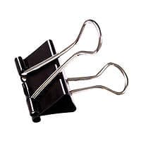 Image of Foldback Clip 25mm Black (100 Pack) 22781