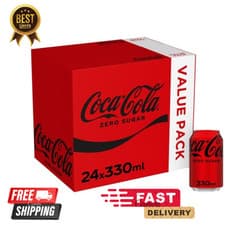 Image of Coca-Cola Original Taste 24 x 330ml Cans Free SHIPPING