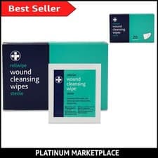 Image of Individually Wrapped Moist Cleansing Wipes - Pack of 100, Gentle Skin Formula