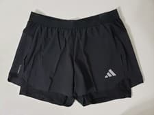 Image of adidas Men's Adi365 Running CLIMACOOL+ 2-In-1 Shorts KE2286 Black Size XL