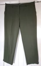 Image of Dorothy Perkins Ankle Grazer Trousers. KHAKI Green. NEW. Size 12 💚