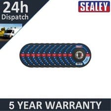 Image of Sealey 115mm Zirconium Flap Discs 60Grit 22mm Bore Pack of 10 FD1156010