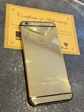 Image of 24CT GOLD PLATED EDITION IPHONE 6 PLUS SMART MOBILE PHONE  
