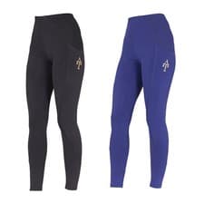 Image of Shires Aubrion Team Riding Tights In Navy Or Black 10054
