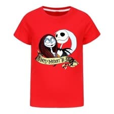 Image of Kids Nightmare Before Christmas Short Sleeve T-Shirt Tee Top Sally T Shirt Gifts
