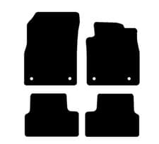 Image of Fits Vauxhall Astra J (MK6) 2010 - 2015 Tailored Black Car Floor Mats 4 Piece