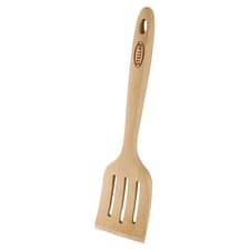 Image of Stellar Slotted Turner Beech Wood Ergonomic Eco-Friendly Durable Kitchen Utensil