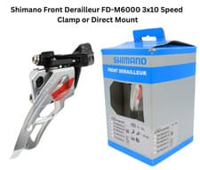 Image of Shimano Front Derailleur FD-M6000 10 Speed Triple Direct Mount or Clamp -H