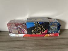 Image of Costco 3 Pack Crown Zenith Elite Trainer Box 2 EX Tins Bundle Sealed