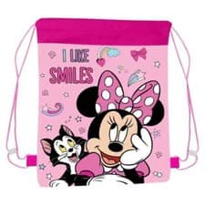 Image of MINI MOUSE DRAWSTRING PULL STRING P.E GYM SCHOOL BAG SWIMMING SPORT BAG GIRL
