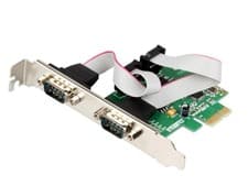 Image of PCIe 2 Port RS232 Serial Card DB9 16Mbps Controller WCH382 Low Profile Bracket