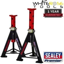 Image of Sealey Axle Stands (Pair) Premier 6tonne Capacity per Stand - Red