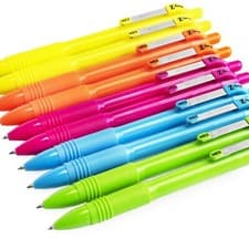 Image of Zebra Z-Grip Smooth Ballpoint Pen 1.0mm Black Ink Neon Barrel 10 Pack