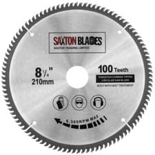 Image of Saxton TCT Circular Saw Blade 210mm x 30B x 100T