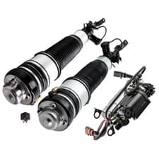 Image of 3PCS Air Suspension Compressor Kit Front For Audi A6 Allroad 2006 4FH C6 3.0TDI