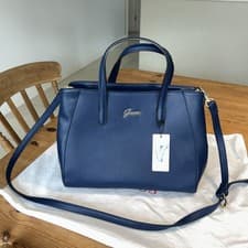 Image of BRAND NEW GUESS Dark Blue Tote Bag