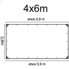 Image of Clear Tarp Heavy Duty 200G M² Windproof Tear Resistant for Garden Gazebo Outdoor