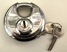 Image of Kasp K16070D 160 Series Medium Security Stainless Steel Disc Padlock - 70mm
