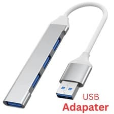 Image of 4 Port USB 3.0 Hub 1x 3.0 3x 2.0 High Speed Splitter Type C or USB A Adapter UK