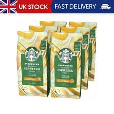 Image of STARBUCKS Blonde Espresso Roast, Blonde Roast, Whole Bean Coffee 200g (Pack of 6