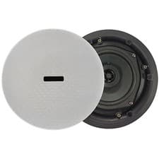 Image of 100V RMS 2 Way Ceiling Wall Mount Multi-Tap Slim Profile Speaker Sound System
