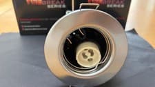 Image of Satin Chrome GU10 90 minute Fire-rated Downlight - pack of 4