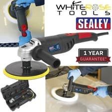 Image of Sealey Car Polisher Digital Buffing Machine Valet 180mm 1100W 230V Lightweight