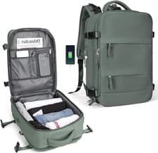 Image of Large Travel Cabin Flight Backpack Carry On Luggage, USB Charging 42*32*20cm