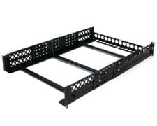 Image of UNIRAILS3U Startech 3U Fixed 19" Adjustable Depth Universal Server Rack Rails