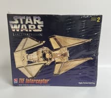 Image of AMT Etrl Star Wars Tie Interceptor Model Kit 8770 FACTORY SEALED NEW