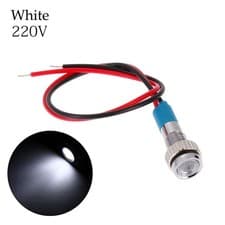 Image of Green White 6mm 3V 5V 6V 9V 12V 24V 220V LED Metal Indicator Light Signal Lamp