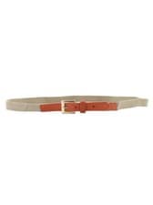 Image of Armani Canvas & Leather Belt