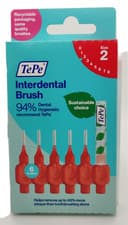 Image of TePe Dental Easypick Interdental Brush Toothpicks & Travel Case Size 2 (0.5mm)