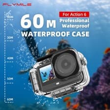 Image of For DJI OSMO ACTION 6 Quick-Release Magnetic Waterproof Case Underwater Housing