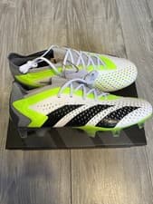 Image of Adidas Predator Elite Firm Ground Football Boots - UK6.5 - White/Black/Lemon