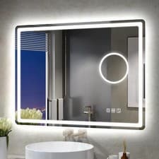Image of STARLEAD 600x800 LED Bathroom Mirror Bluetooth Anti-Fog Dimmable IP44