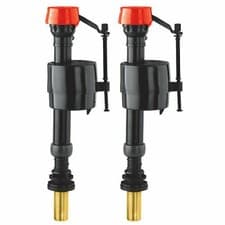 Image of Fluidmaster PRO45B Fill Valve with Brass Shank Black - Pack of 2